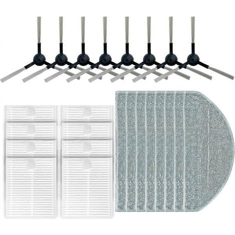 Pour balai à franges Roidmi EVE CC / SDJ12RM avec filtre HEPA et brosse latérale, lot de 24 (1/4)