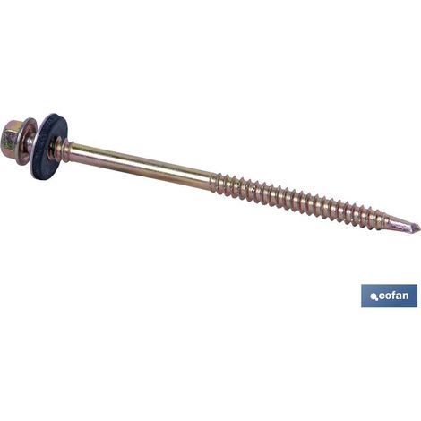 Pack 100 tornillos autotaladrantes para panel sándwich 5,5/6,3x82