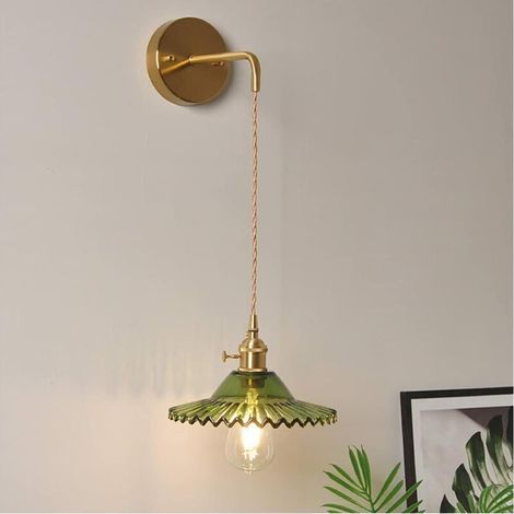 Applique Murale Interieur LED 6W, Créatif Cristal Verre Décoratif Lampe Murale 3000K Blanc Chaud Moderne Laiton Luminaire Mural Pour Chambre Salon Escalier Couloir MOONSTARS (1/4)