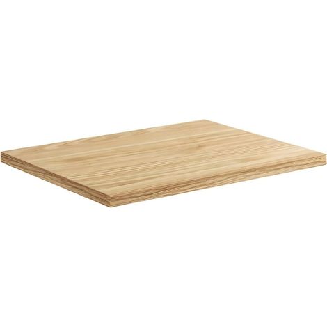 Plan de lavabo YOKA – Acabado roble claro, 70 cm