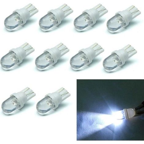 10Pcs T10 12V LED 194 168 158 5W 6500K Blanc Lampe Veilleuse Lumiere Voiture 5W LED Lampes (1/4)