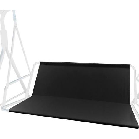 Gartenschaukel Sitzbezug, 2-Sitzer, 110x55x45 cm, Schwarz (1/4)