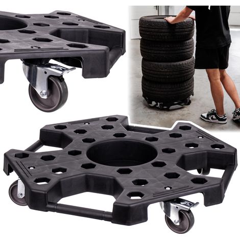 Plattformständer für Räder, Reifen, 150 kg, Transportwagen für Räder, Felgen (1/5)