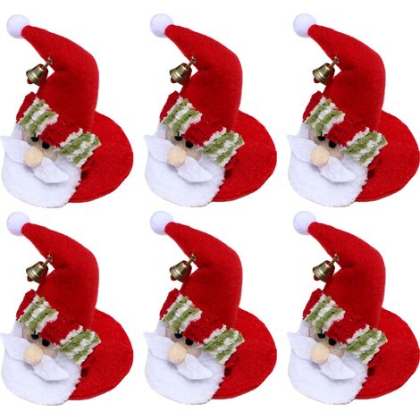 etiquetas para vasos, cierre a presión, diseño navideño, franela suave, para celebración familiar. (1/5)