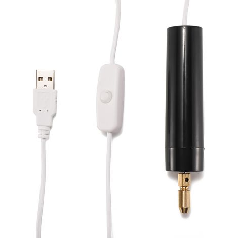 Elektrische Mini-Perceuse, Manuelle Mini-Perceuse mit 1,8-m-USB-Kabel, Elektrischer Gravierstift, Mini-Perceuse aus Harz, Schmuck, Kupfer, Kunststoff (1/5)