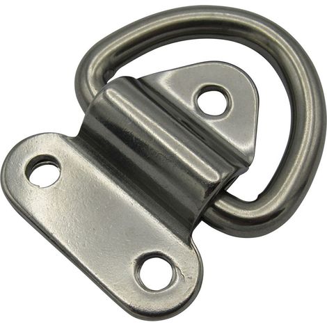 Stainless Steel Pad Eye Marine Plate 8MM (Lashing Tie Down Folding) (1/5)