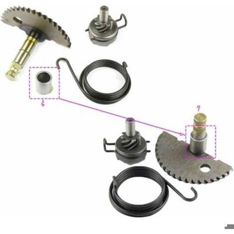 Kit De Réparation Axe Pignon Démarreur - Pour Scooter GY6 50cc 60cc 80cc 90cc - Ressort Et Pièces Mécaniques - Kit Complet ×1 (1/5)