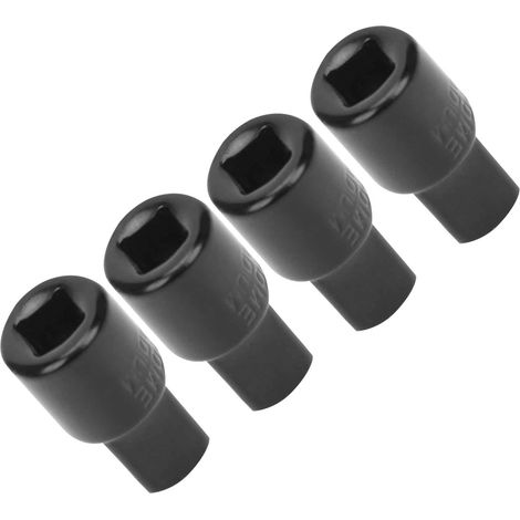 Adaptateur de Douille 1/4" vers 3/8" en Acier au Carbone, 4 Pièces pour Cliquet et Outils Mécaniques (1/5)