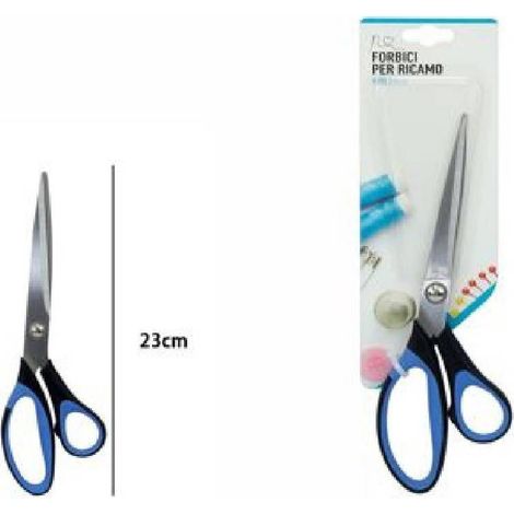TRADE SHOP - Forbici Per Ricamo Da Sarto Sarta Sartoria Lama Dritta 23cm 230mm 9" 65042 -