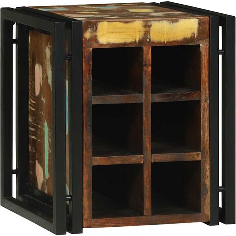 Estante de Vino 34.5 x 35 x 39 cm Madera maciza recuperada vidaXL (1/5)