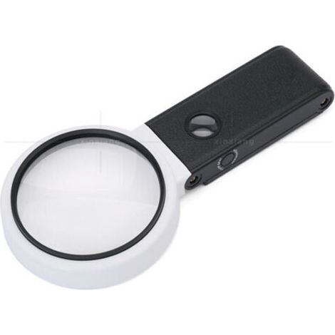 Grande loupe 4.35in 3.5X 25X avec lumière et Support, loupe Lumineuse LED Portable Debout, loupe de Lecture Pliante avec pour Les Seniors Lire, Point de Croix, Carte, Bijoux NPTERBL