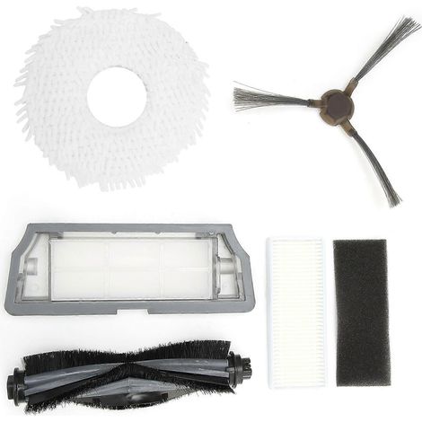 N9+ Wischmopp-Reinigungsset inklusive Hauptbürste, Seitenbürste, Vorfilter und Filtereinheit. Zubehör für Haushaltswischmopps. (1/5)