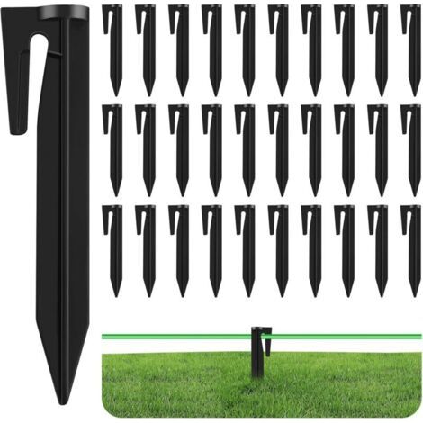 120 Pièces Piquet Fil Robot Tondeuse, Piquets de Fixation pour Câbles Périphériques Robot Tondeuse, Piquets de Terre pour Ro (1/3)