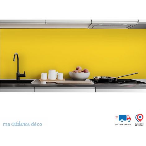 Crédence : Jaune Colza RAL 1021 - Alu composite - 120 - 60 (1/3)