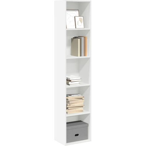Bücherregal Weiß 40x30x189 cm Holzwerkstoff