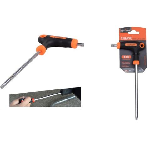 Trade Shop - INBUSSCHLÜSSEL T TRAPEZFÖRDER STERNSPITZE T40X150MM ERGONOMISCHER GRIFF 91807 - (1/2)