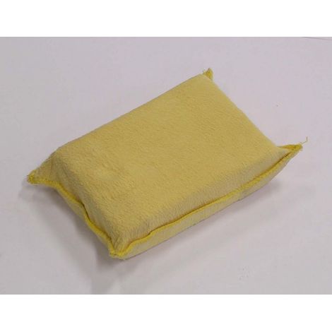 Cuscinetto singolo in pelle naturale scamosciata dim.: 12x8x4 cm