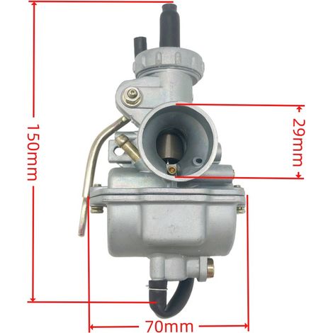 PZ16 16mm carburetor for 110cc, 90cc and 70cc models (404-004). High atomization efficiency, smooth cold start and consistent fuel atomization for small motorcycles.--DTEKGAZ