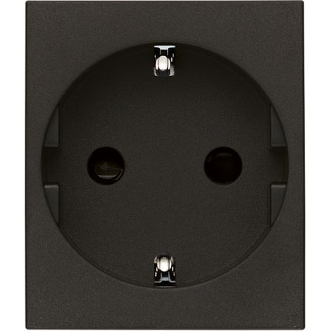 VIMAR - 30208.G Presa SICURY 2P+T 16A tedesco nero