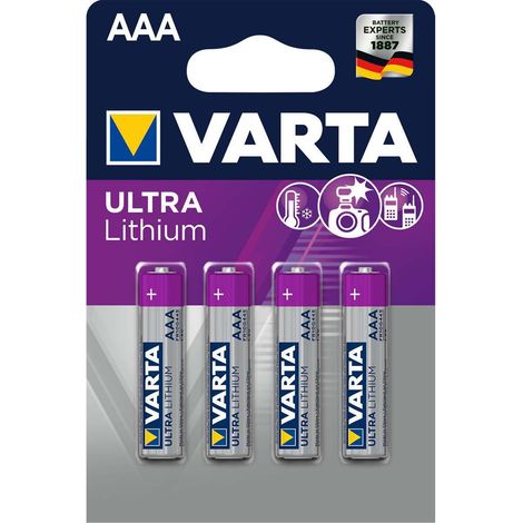VARTA Batterie au lithium AAA 4-Plaquette (1/3)