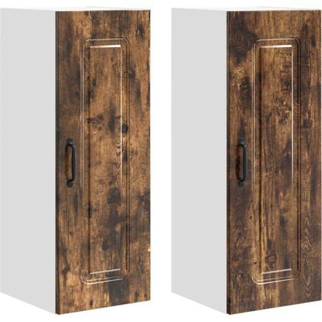 Maison Exclusive - Pannello lavastoviglie Kalmar 2 pcs Rovere fumé 30 x 31 x 80 cm