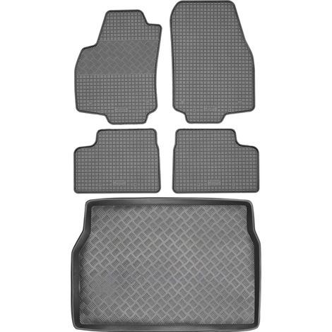 Juego de alfombrillas de goma para coche y maletero para Opel Astra III H Hatchback (2003-2014).