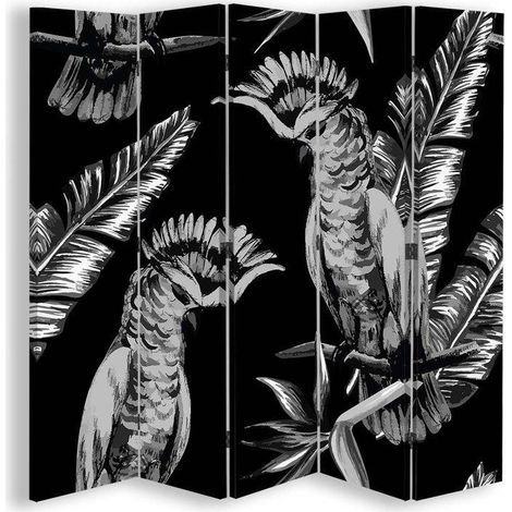 Paravento bilaterale, Coppia di cacatua - 180x170 (1/5)