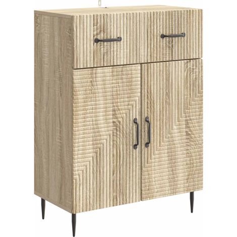 Aparador Roble Sonoma 66 x 34,5 x 89,5 cm Madera de Ingeniería vidaXL