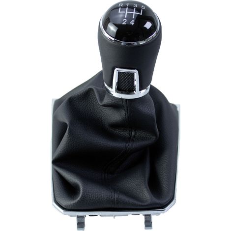 Neues Zubehör für das manuelle Schaltgetriebe/den Schaltknauf von Volkswagen Lamando, schwarzes Leder, 5-Gang, ein Set. (1/4)