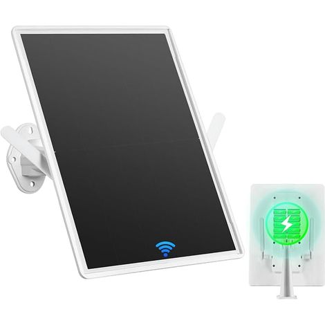 Répéteur Solaire d'extérieur résistant aux intempéries, amplificateur de Signal Internet sans Fil 2,4 GHz avec énergie Solaire + Batterie de 20000 mAh, Pas de Zones mortes WiFi pour la (1/5)