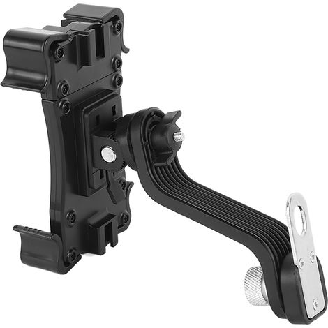 Motorrad-Navigationshandyhalterung mit Ladekabel, schwarz, universell, für Motorräder (1/5)
