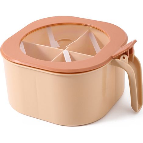Boîte à Épices - 4 Compartiments avec Couvercle et Cuillères - Rangement pour Sel Poivre Épices Thé Café - Lot de 1 (1/5)