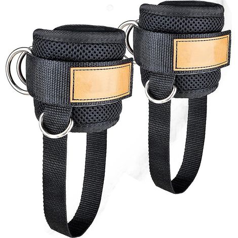 Ankle Straps For Cable Machines,adjustable Comfort Fit Neoprene, Reinforce Double D-ring