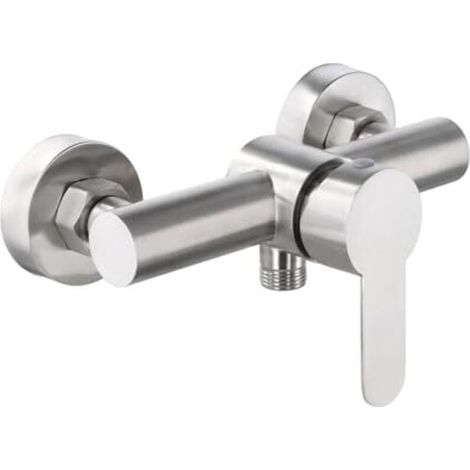 Mitigeur de douche monocommande, robinet de douche mural en acier inoxydable 304, mitigeur de douche monocommande avec accessoires de montage, mitigeur de douche mural pour baignoire (1/5)