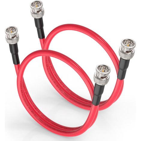 Câble SDI 3G/6G/12G 60cm BNC Mâle à Mâle 1694A Rouge 75Ohm 4K/8K 1080p Caméra Vidéo Broadcast et Studio DVR (1/5)