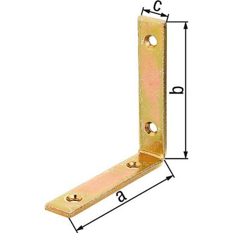Corniere poutre 100x100x20 mm zingué jaune (1/4)