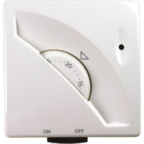 Thermador – Thermostat d'ambiance mécanique 230 V – Contact inverseur 16(2) – Plage de réglage 7°C/30°C – Position hors gel 5°C