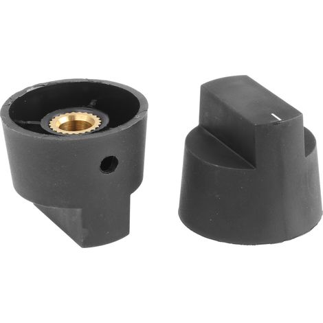 Bouton de potentiomètre RS PRO, Axe de 6.4mm, Diamètre de 28mm, Vis sans tête
