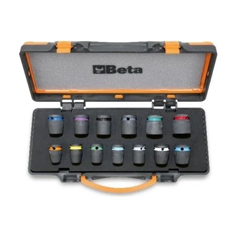 Beta 720MC/C13 Set chiavi a bussola macchina colorate 1/2" esagonali 13 Pz. (1/3)