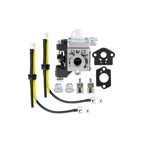 Carburateur compact compatible RB-K90 A021001590, destiné aux souffleurs ECHO PB-251, PB-255, ES-255 et PB-255LN. (1/4)