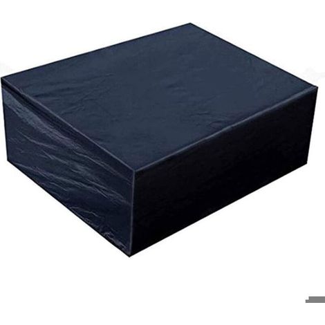 Housse protection mobilier extérieur - PZCC - Rectangulaire 200x160x70 cm - Polyester 210D imperméable - Cordon serrage (1/5)