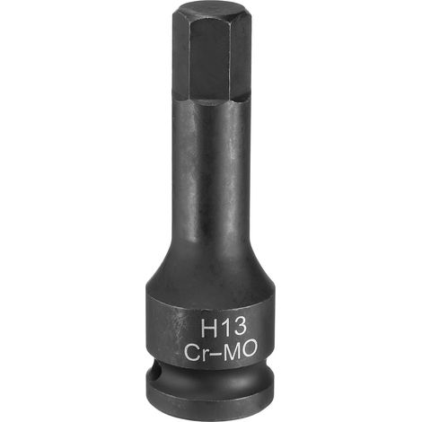 13mm Douille à choc hexagonale H13 1/2" CR-MO Phosphate Noir (1/5)
