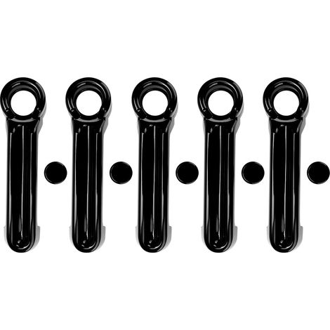 Juego de 10 fundas de puerta de ABS para Jeep Wrangler JK 07-17 - Negras, ajuste preciso (1/5)