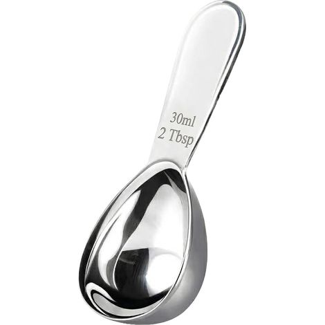 Cuillère doseuse à café 30 ml en inox, idéale pour café, thé, sucre et poudre. (1/5)
