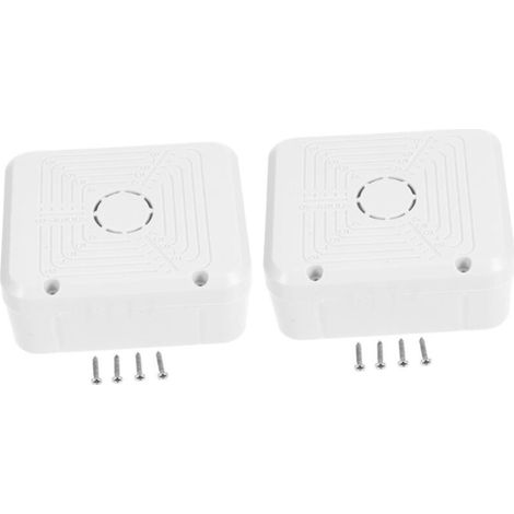 2 Pièces Boîte de Jonction Étanche pour Caméra de Vidéosurveillance Protection Extérieure Câbles Montage Sécurisé pour Caméras Boîtier Blanc Aux Intempéries (1/5)