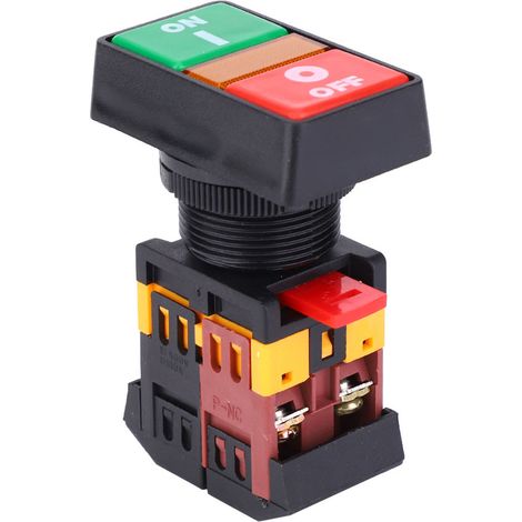 PPBB-30N Doppel-Drucktaster mit LED-Beleuchtung, Ein/Aus-Taster (380VAC) (1/5)