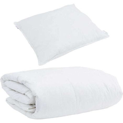 Duvet d'hiver avec oreiller 2 pcs,Couette Blanc Plume de canard CFW25012 (1/5)