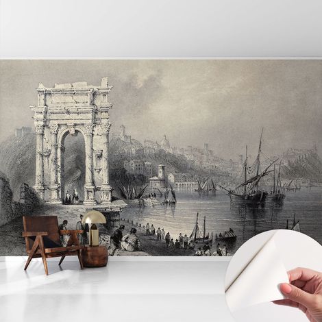 Fotomurale adesivo stickers - murali decorativo - soggiorno moderno - effetto realistico - Paesaggio marino 416x254 cm (1/5)