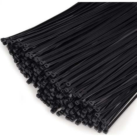 1000 Pièces Collier de Serrage 150 x 4,8 mm, Serflex Noir Resistant à La Traction De 23kg, Attache Câble Durable Résistant au UV Bien Pour Gérer les Câbles, Jardinage, Atelier (1/5)