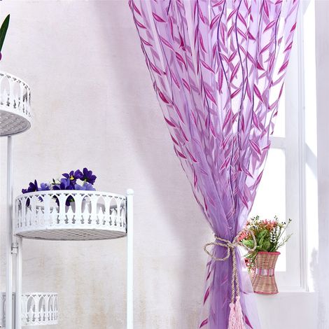 Rideaux, voilages et stores en gaze de brindilles de saule (1/5)